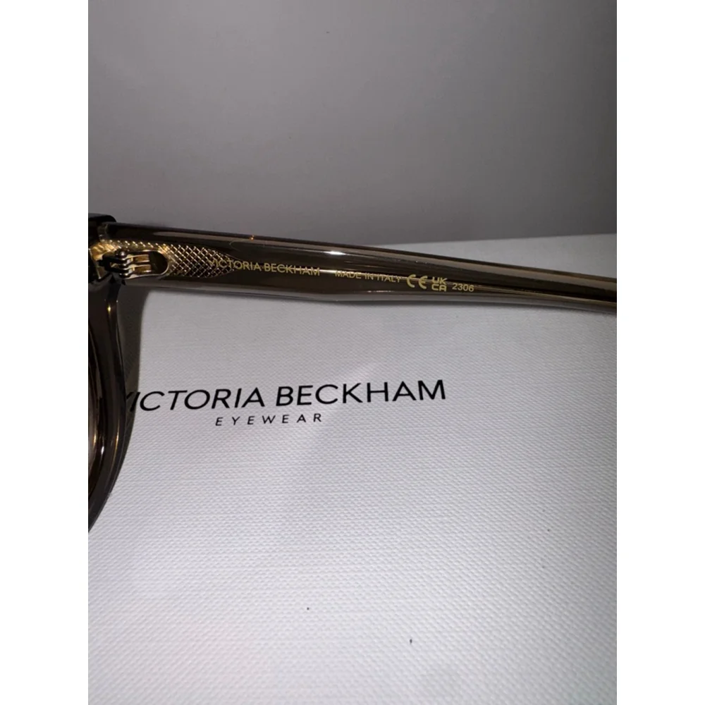 NWT Victoria Beckham Brown Gradient Sunglasses Designer Chic Minimal Luxury
